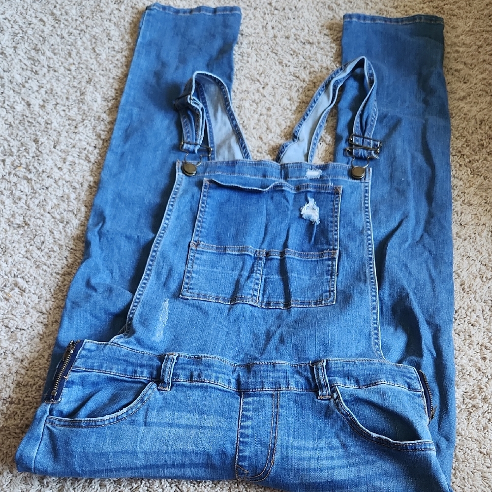 Rue21 Blue Denim Jumpsuit